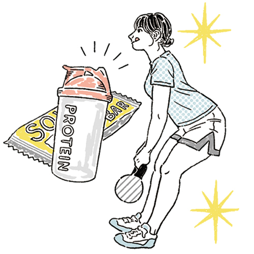運動する女性